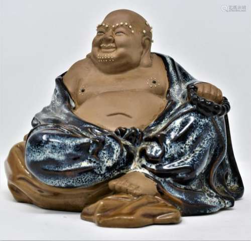 Chinese Rupublic  Porcelain Pottery Happy Buddha