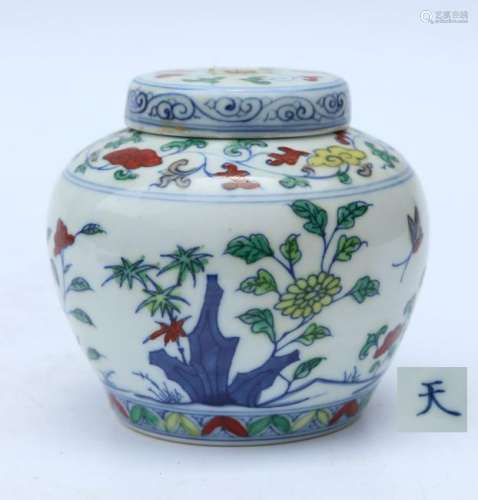 Chinese Ming Dynasty Chenghua,DuoCai Jar