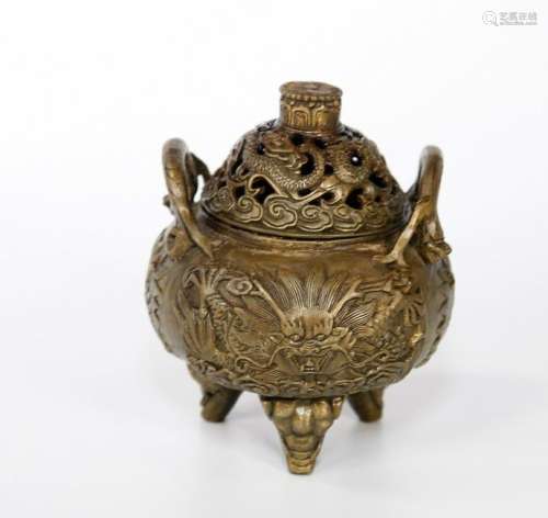 Chinese Ming Dynasty Bronze Incense Burner