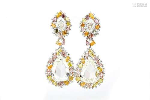 18KPlatinum Diamond Earrings