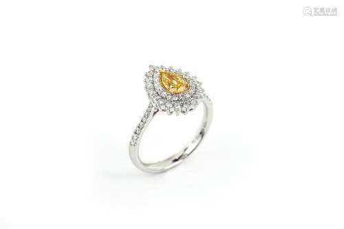 18K Yellow DiamondRing