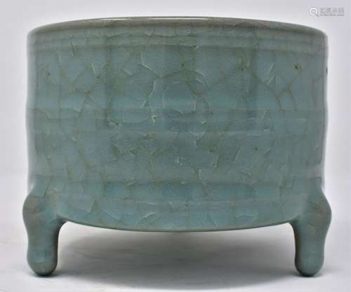 Chinese Northern Song Dynasty RuYao Cylindrical Censer