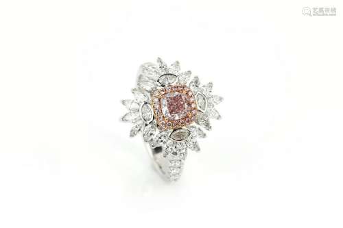 0.53ct  Pink diamond Ring