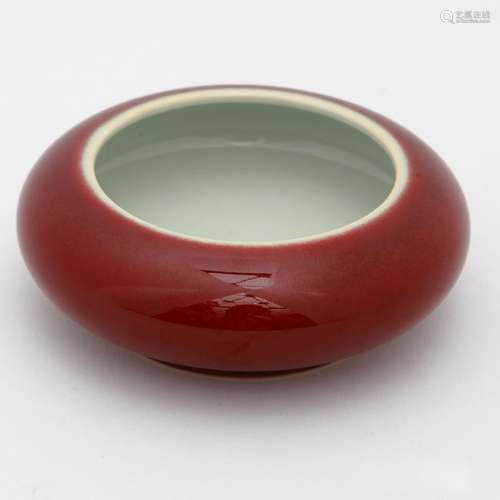 Chinese Qing style  Lang Yao Red  Glaze Brush Washer