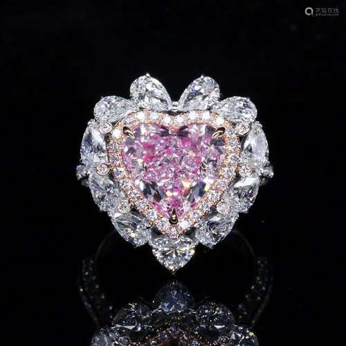 Pink diamond  Ring Or Necklace