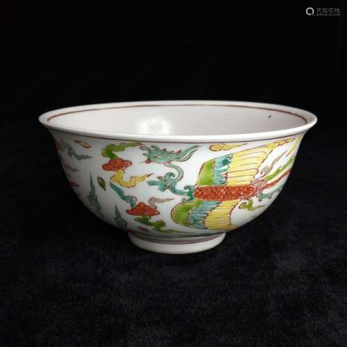Chinese Ming Dynasty Wucai Wanli porcelain Bowl