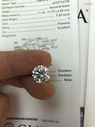 5.20ct White Diamond