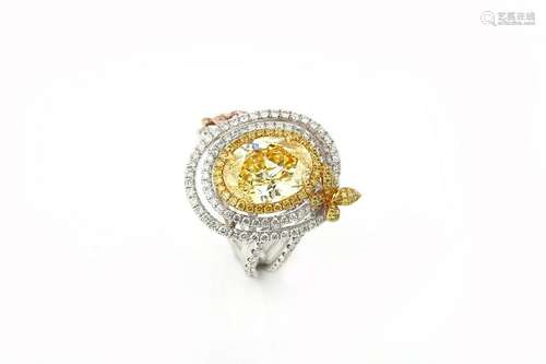 18K Yellow DiamondRing