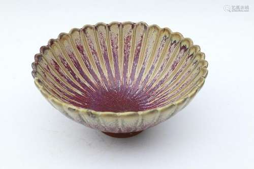 Chinese Song Dynasty Jun yao Chrysanthemum Style Bowl