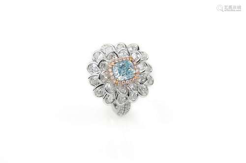 1.19ct Blue Diamond Ring