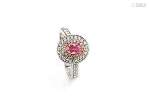 0.5ct  Pink diamond Ring