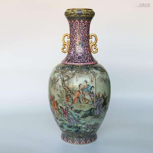 Chinese Qing Dynasty Qianlong Enamel Glazed Porcelain