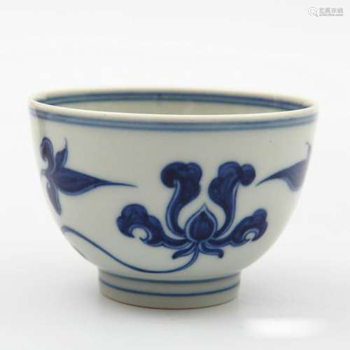 Chinese Ming Dynasty Blue and White Bowl