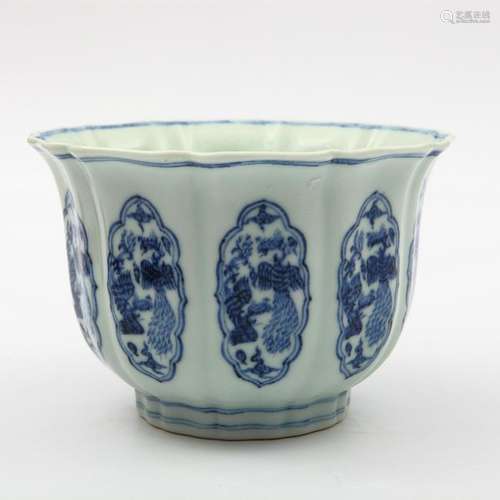 Chinese Ming Style Blue and White Bowl