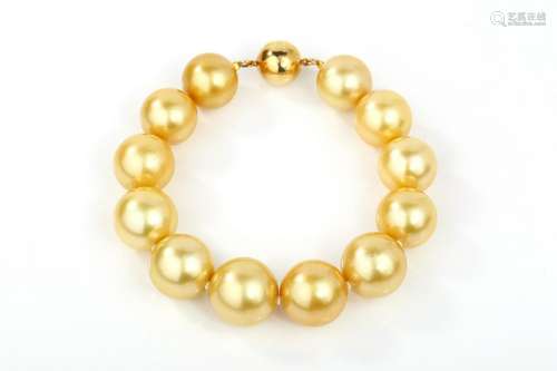 14K The PhilippinesGold  Pearl Bracelet