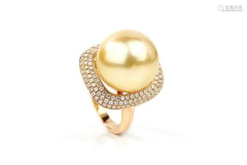 18K The PhilippinesGold  Pearl Ring