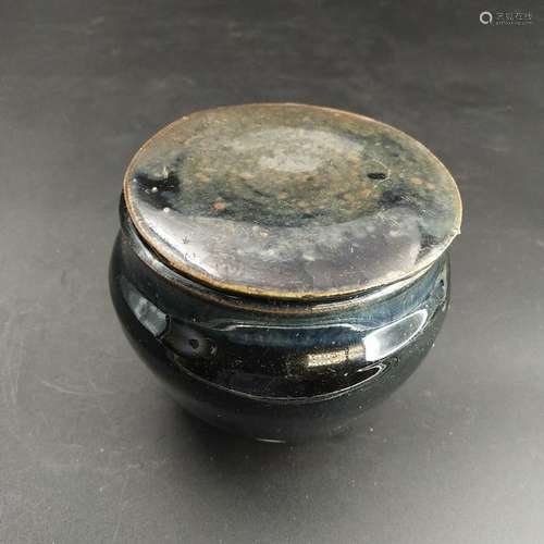 Chinese jin Dynasty Jincizhou Kiln Black Glazed Jar