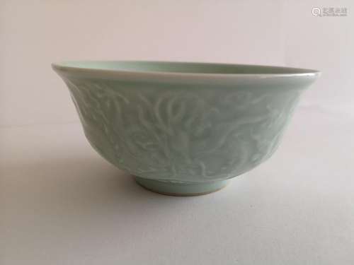 Chinese Qing Dynasty Dragon Bowl