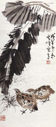 孙其峰（b.1920） 1978年 作 安居图 设色纸本 镜片