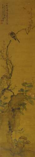 翁小海（1790-1849）  花鸟 设色绢本 立轴