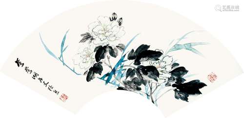 张熊（1803-1886）  花卉 设色纸本 立轴