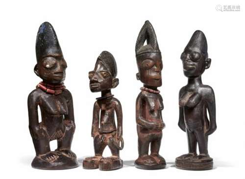 FOUR YORUBA TWIN FIGURES