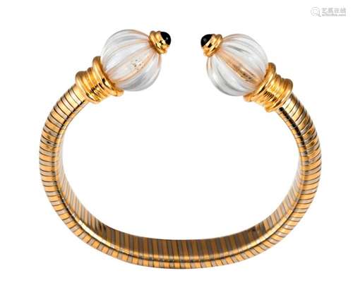 BOUCHERON Bracelet Rush in two golds finished by t…