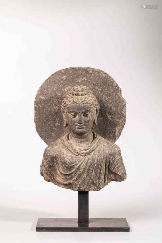 Gandhara stone Boddhistava bust