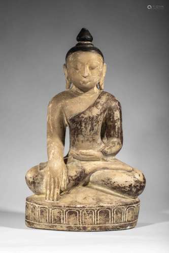 19th birmanie marble Buddha