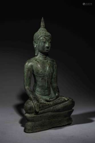 U Thong bronze Buddha