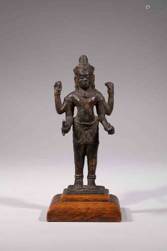 16th century bronze standing Vishnu