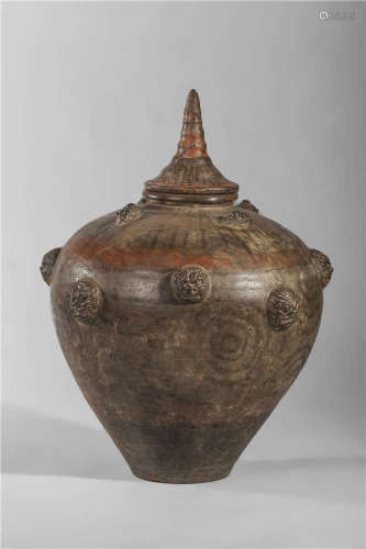 Zhou terracota globular jar