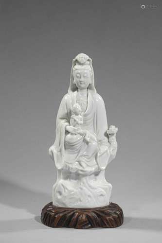 Qianlong Dehua porcelain Boddhistava kwan yin