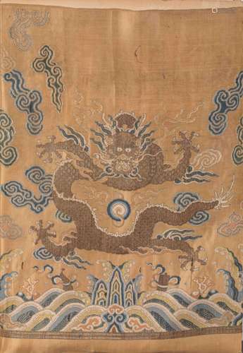 Qing textile on silk