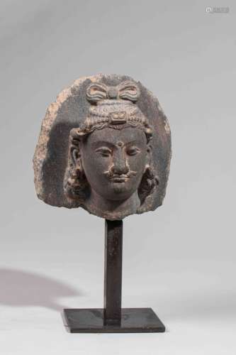 Gandhara stone Boddhistava 's head