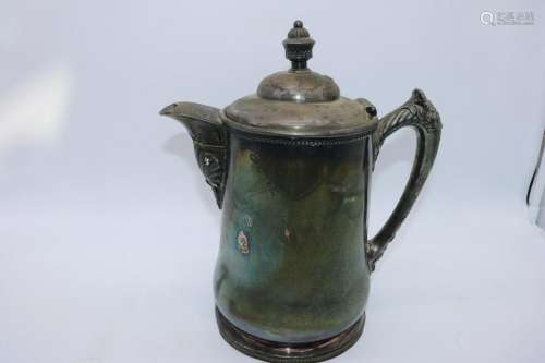 Antique Tankard, Silver Plate