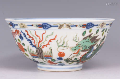 WUCAI 'DRAGON AND PHOENIX' BOWL