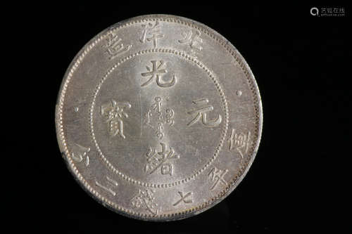 34 YEAR OF KUANG HSU PEI YANG COIN