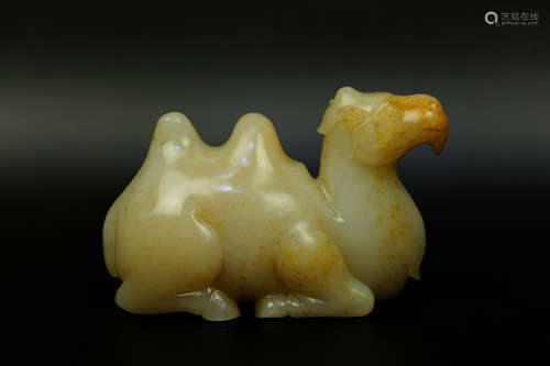 HETIAN JADE CARVED 'CAMEL' FIGURE