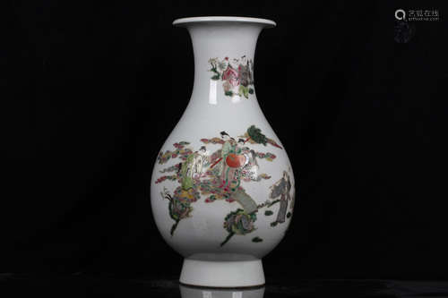 FAMILLE ROSE 'CELESTIALS' VASE