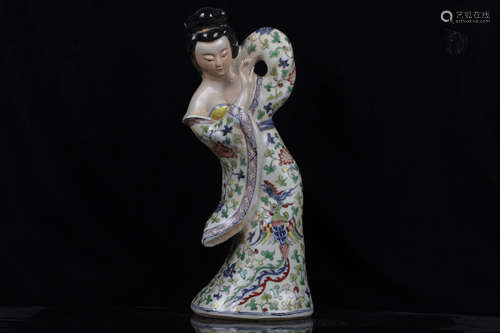 FAMILLE ROSE 'LADY' FIGURE