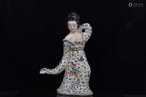 FAMILLE ROSE 'LADY' FIGURE