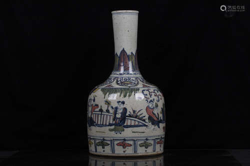 WUCAI 'EIGHT IMMORTALS' VASE