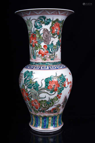 WUCAI 'POND SCENERY' VASE