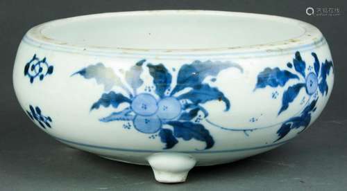 Chinese Tripod  Porcelain Censer