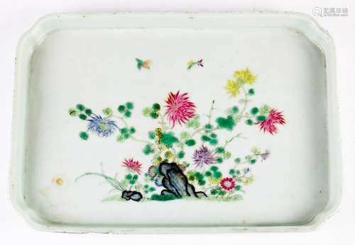 A Chinese Famille-rose Tea Tray