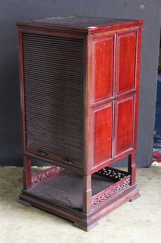 A Hardwood Asian-Style Cabinet