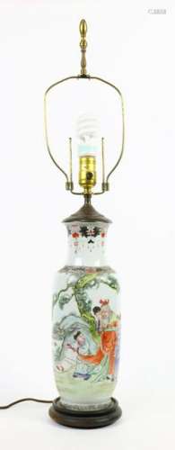 Chinese enameled porcelain vase
