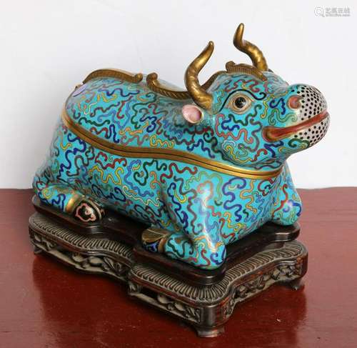 Chinese CloisonnÃ© lidded Censer