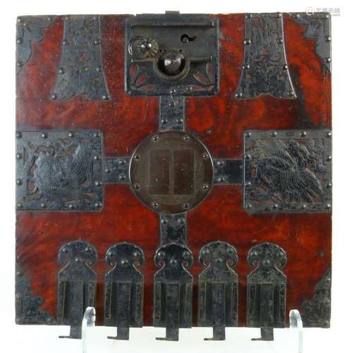 Japanese Chest Door, Zelkova, 19c